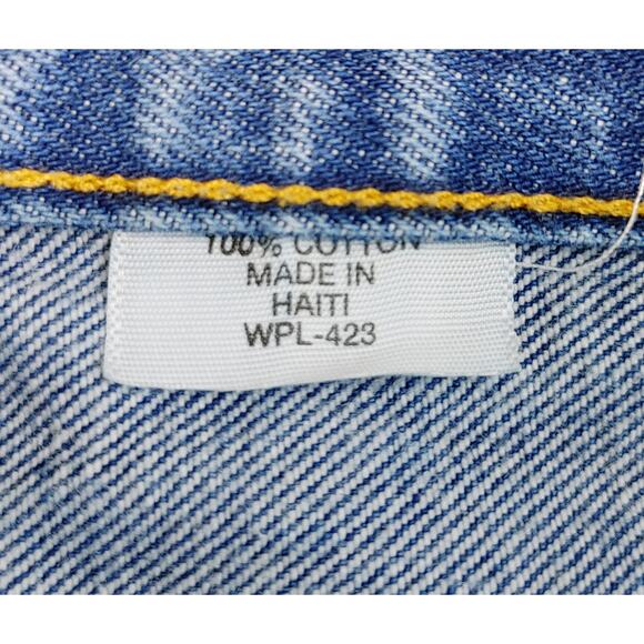 Levi's 501 Button Fly Jean Straight Leg Medium Wash Blue Denim Mens Size 32 x 30 - Picture 8 of 10